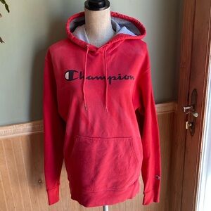 Champion red pullover hoodie
